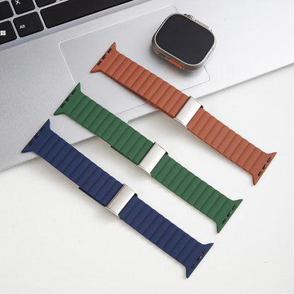 Vildt Sejt Silikone Universal Rem passer til Apple Smartwatch - Rød#serie_10