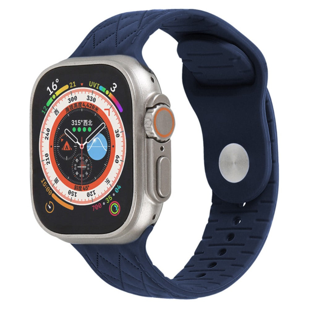 Mega Godt Silikone Universal Rem passer til Apple Smartwatch - Blå#serie_11