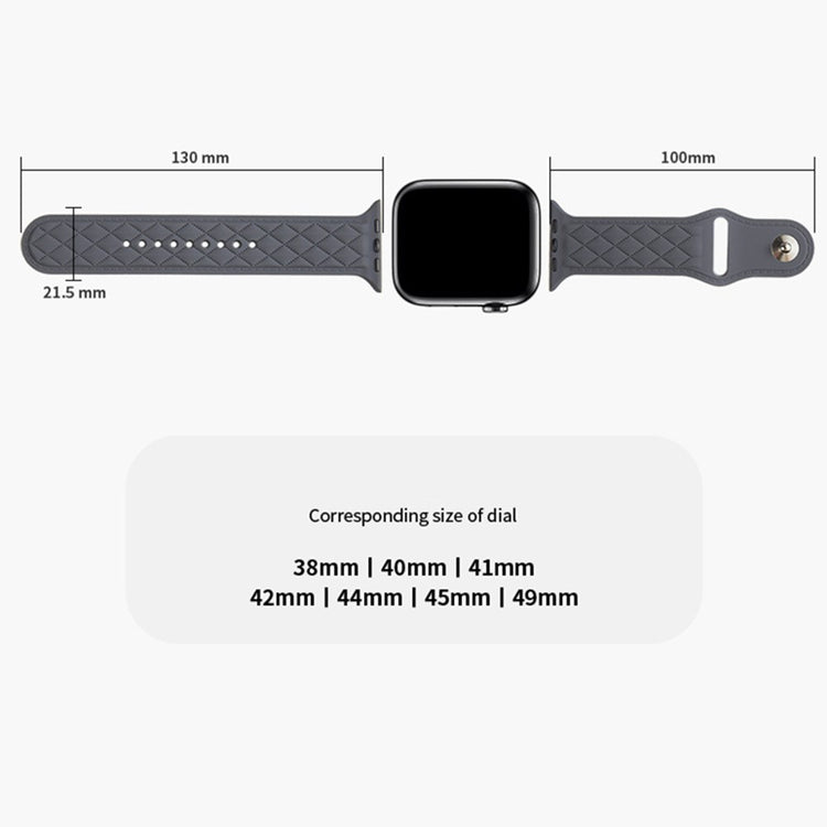 Mega Godt Silikone Universal Rem passer til Apple Smartwatch - Rød#serie_13