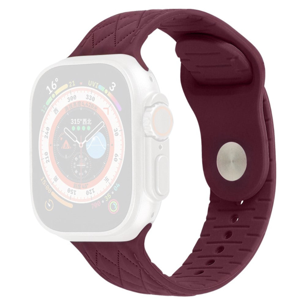 Mega Godt Silikone Universal Rem passer til Apple Smartwatch - Rød#serie_13