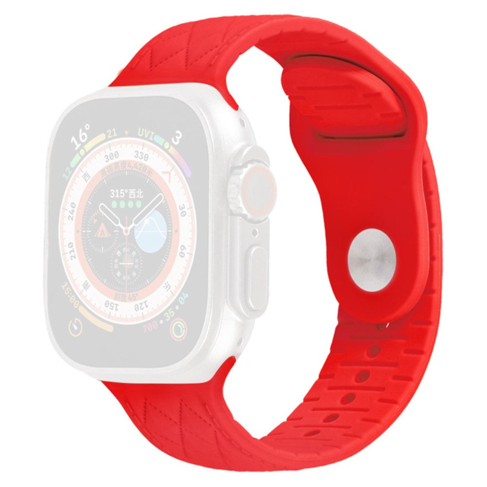Mega Godt Silikone Universal Rem passer til Apple Smartwatch - Rød#serie_15