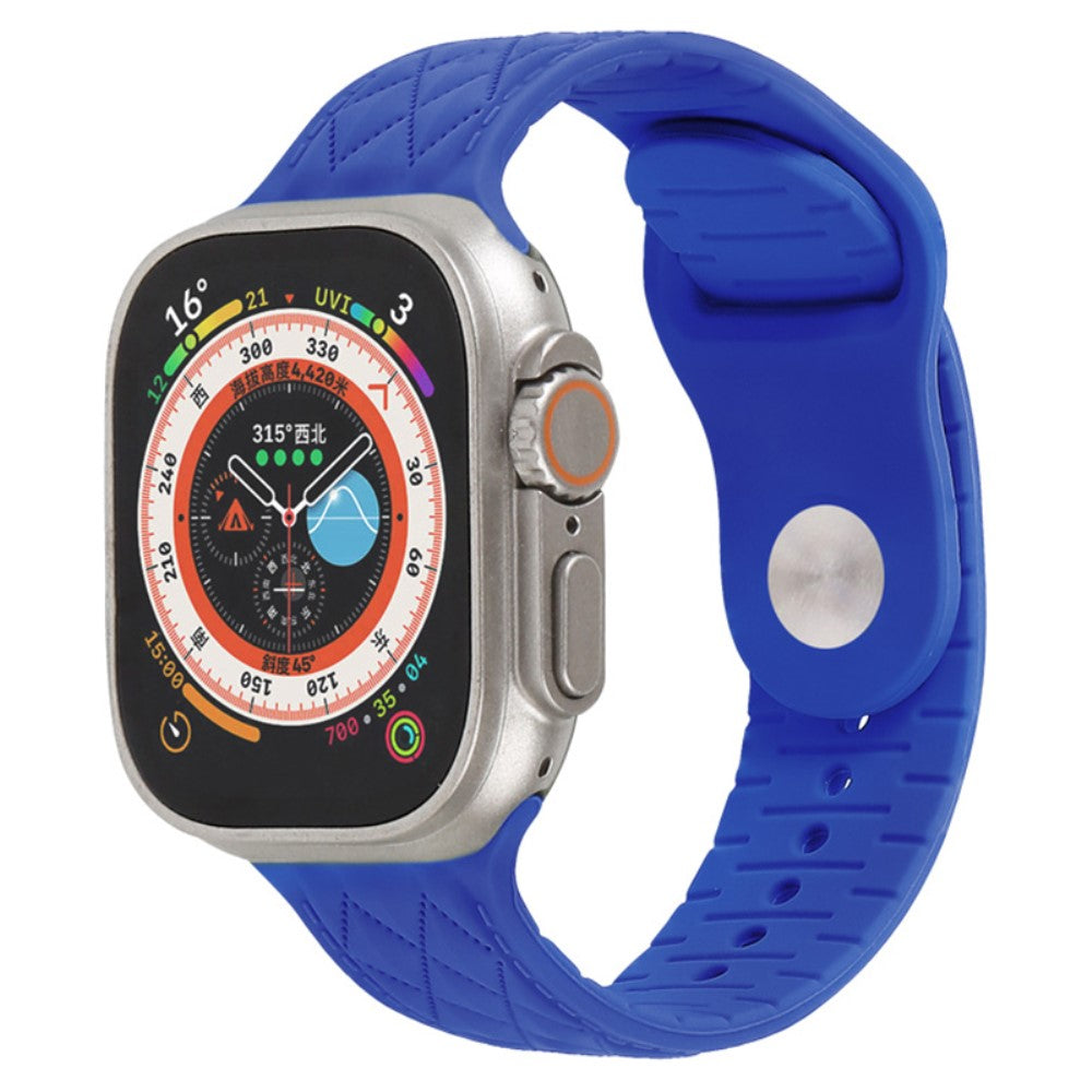 Mega Godt Silikone Universal Rem passer til Apple Smartwatch - Blå#serie_4