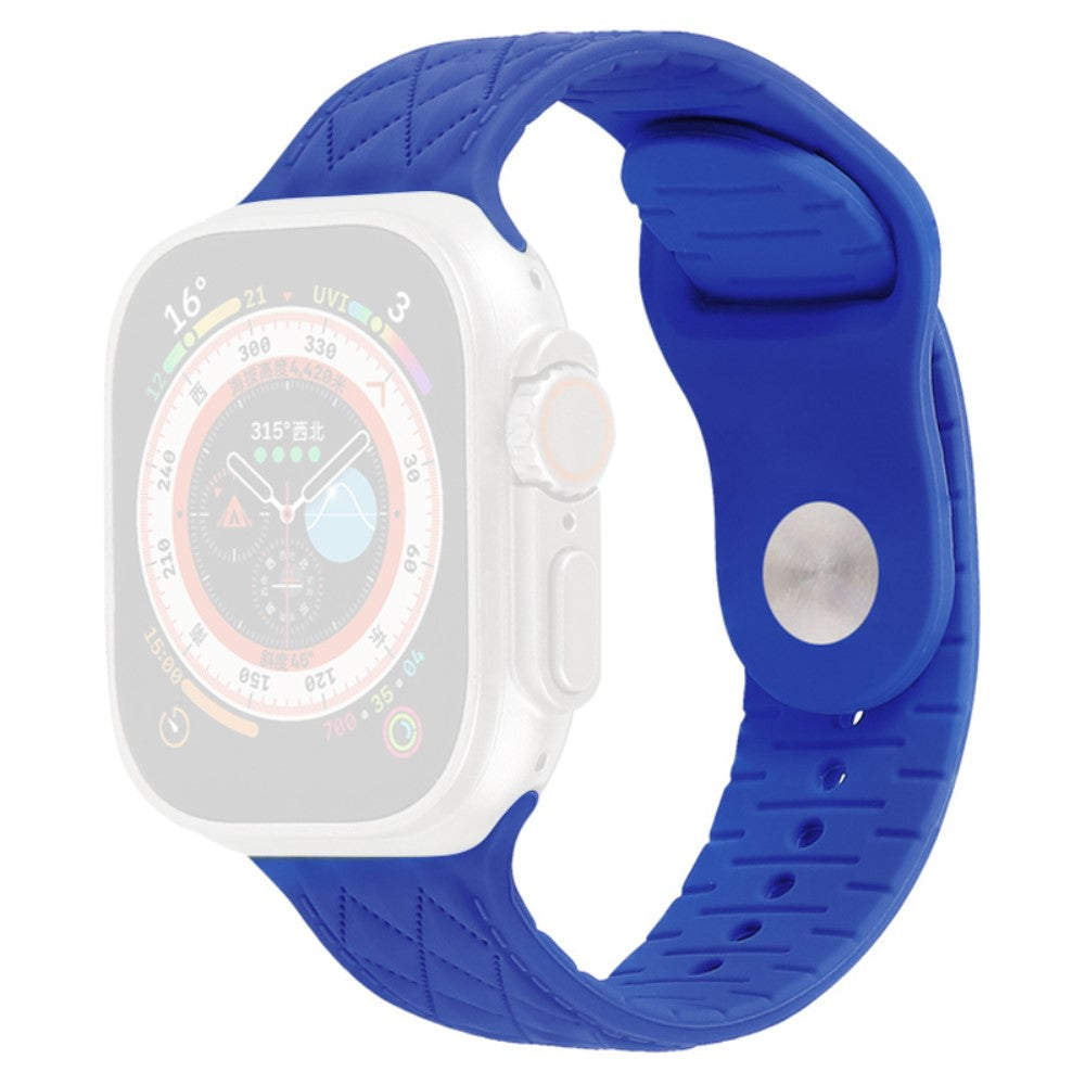 Mega Godt Silikone Universal Rem passer til Apple Smartwatch - Blå#serie_4