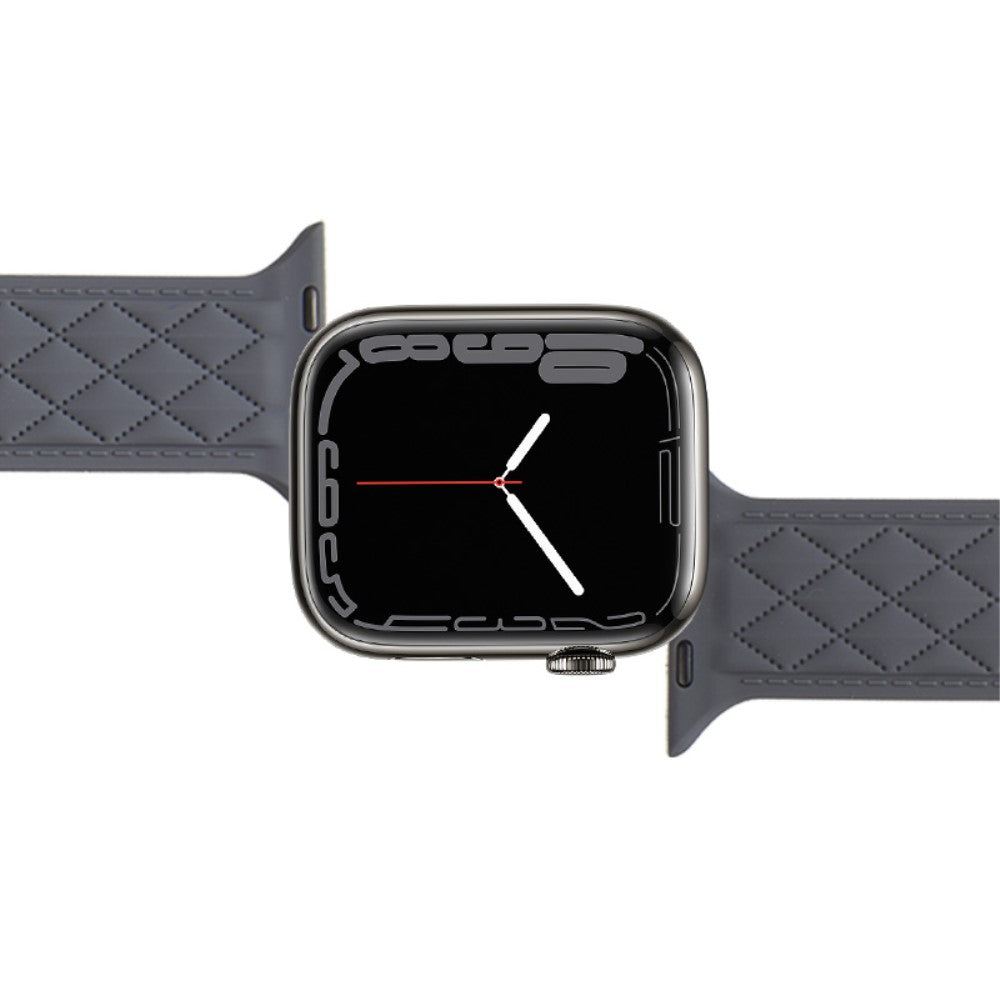Mega Godt Silikone Universal Rem passer til Apple Smartwatch - Lilla#serie_9
