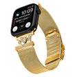Absolutamente Bonita Apple Smartwatch Metal Y Estrás Universal Correa Reloj