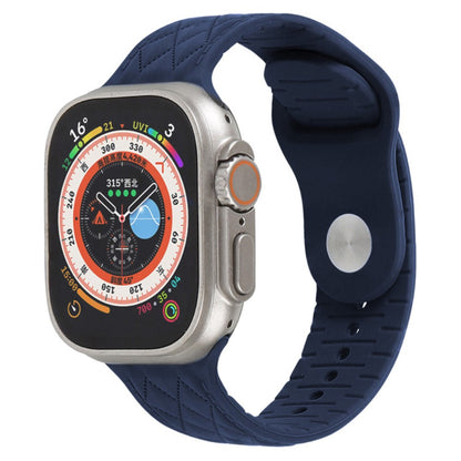 Fantastisk Silikone Universal Rem passer til Apple Smartwatch - Blå#serie_11
