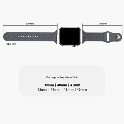 Apple Watch Series 9 41mm textured silicone strap - Black#serie_7
