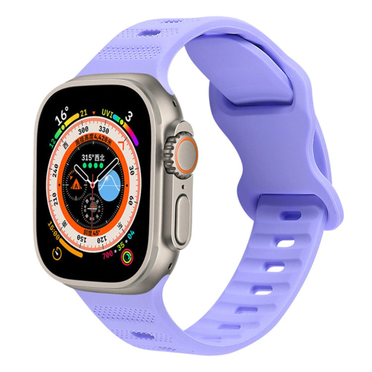 Super Godt Silikone Universal Rem passer til Apple Smartwatch - Lilla#serie_14