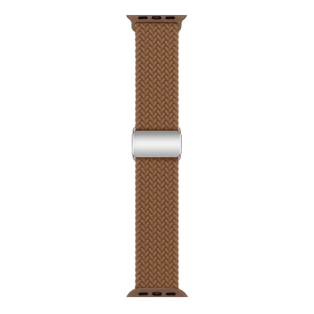 Mega Skøn Metal Og Nylon Universal Rem passer til Apple Smartwatch - Brun#serie_1