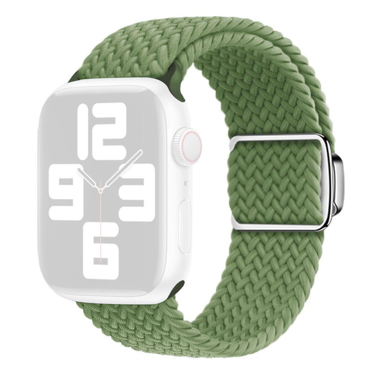 Mega Skøn Metal Og Nylon Universal Rem passer til Apple Smartwatch - Grøn#serie_11