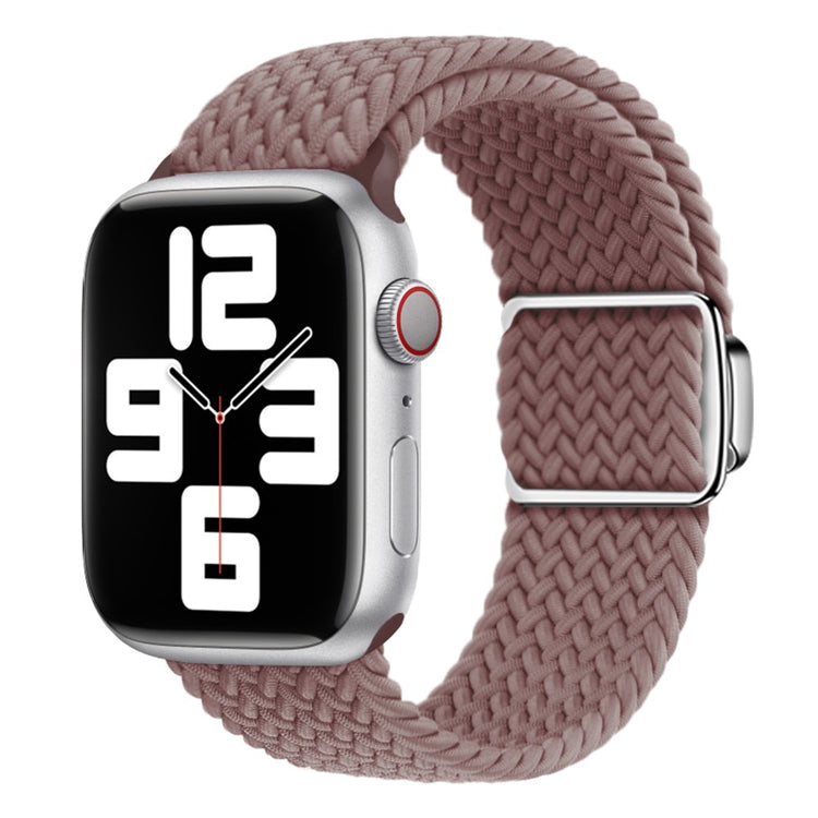 Mega Skøn Metal Og Nylon Universal Rem passer til Apple Smartwatch - Lilla#serie_14