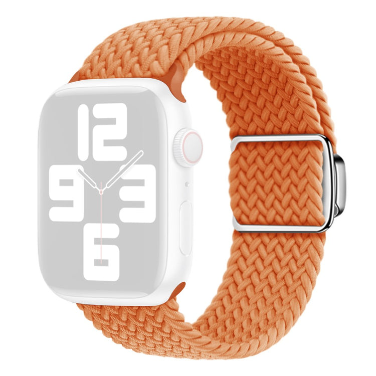 Mega Skøn Metal Og Nylon Universal Rem passer til Apple Smartwatch - Orange#serie_3