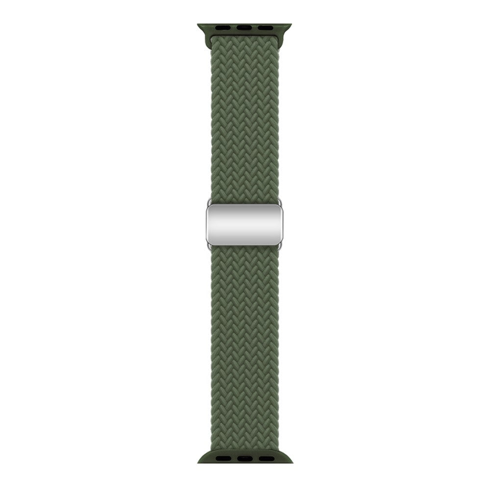 Mega Skøn Metal Og Nylon Universal Rem passer til Apple Smartwatch - Grøn#serie_4