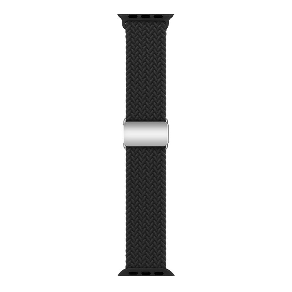 Mega Skøn Metal Og Nylon Universal Rem passer til Apple Smartwatch - Sort#serie_6