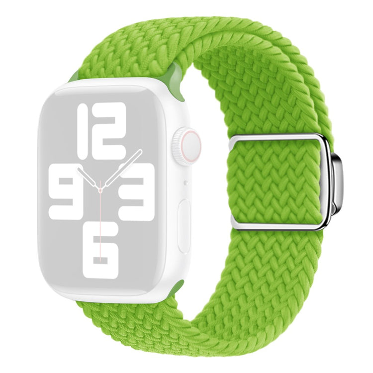 Mega Skøn Metal Og Nylon Universal Rem passer til Apple Smartwatch - Grøn#serie_7