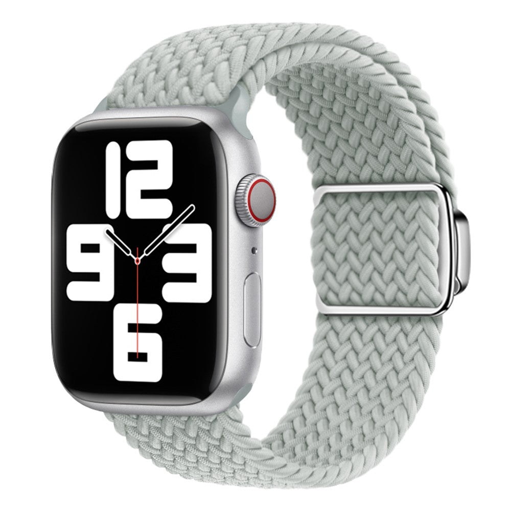 Mega Skøn Metal Og Nylon Universal Rem passer til Apple Smartwatch - Sølv#serie_8