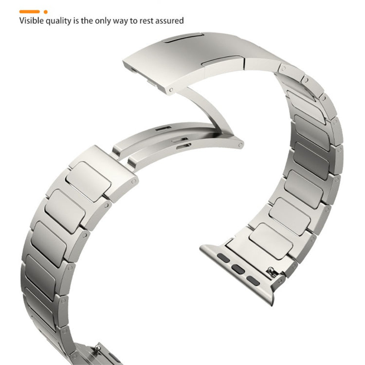 Helt Vildt Skøn Metal Universal Rem passer til Apple Smartwatch - Sølv#serie_2