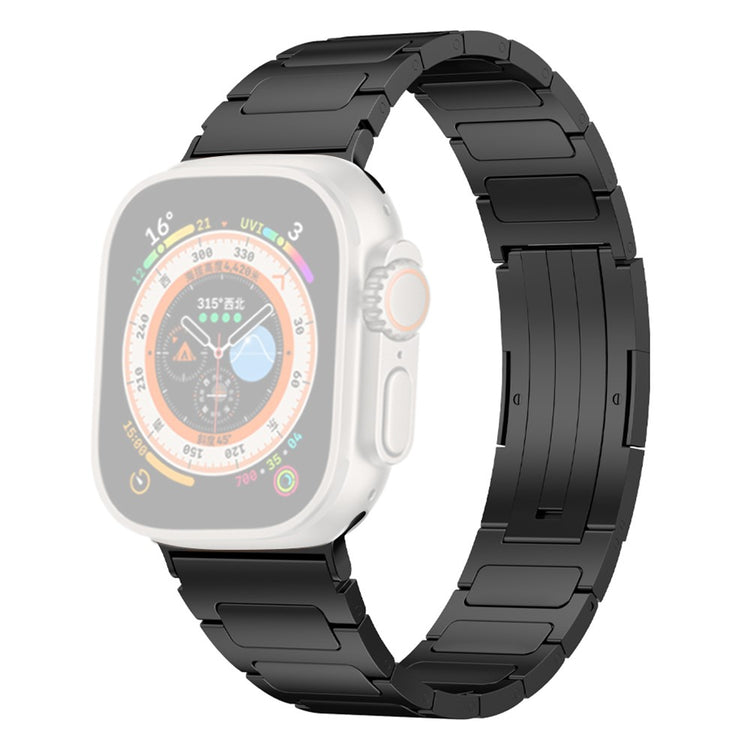 Helt Vildt Skøn Metal Universal Rem passer til Apple Smartwatch - Sort#serie_3