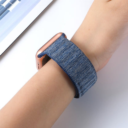 Apple Watch Series 9 41mm denim cloth style strap - Baby Blue#serie_3