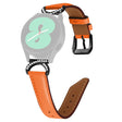 Correa de piel con conector y hebilla negra para Samsung Galaxy Watch 5 (44 mm) / (40 mm) / 3 (41 mm) 