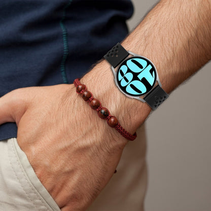 Vildt Smuk Metal Og Silikone Universal Rem passer til Smartwatch - Blå#serie_16