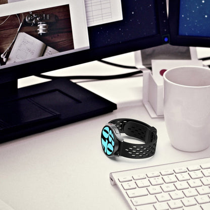Vildt Smuk Metal Og Silikone Universal Rem passer til Smartwatch - Blå#serie_16
