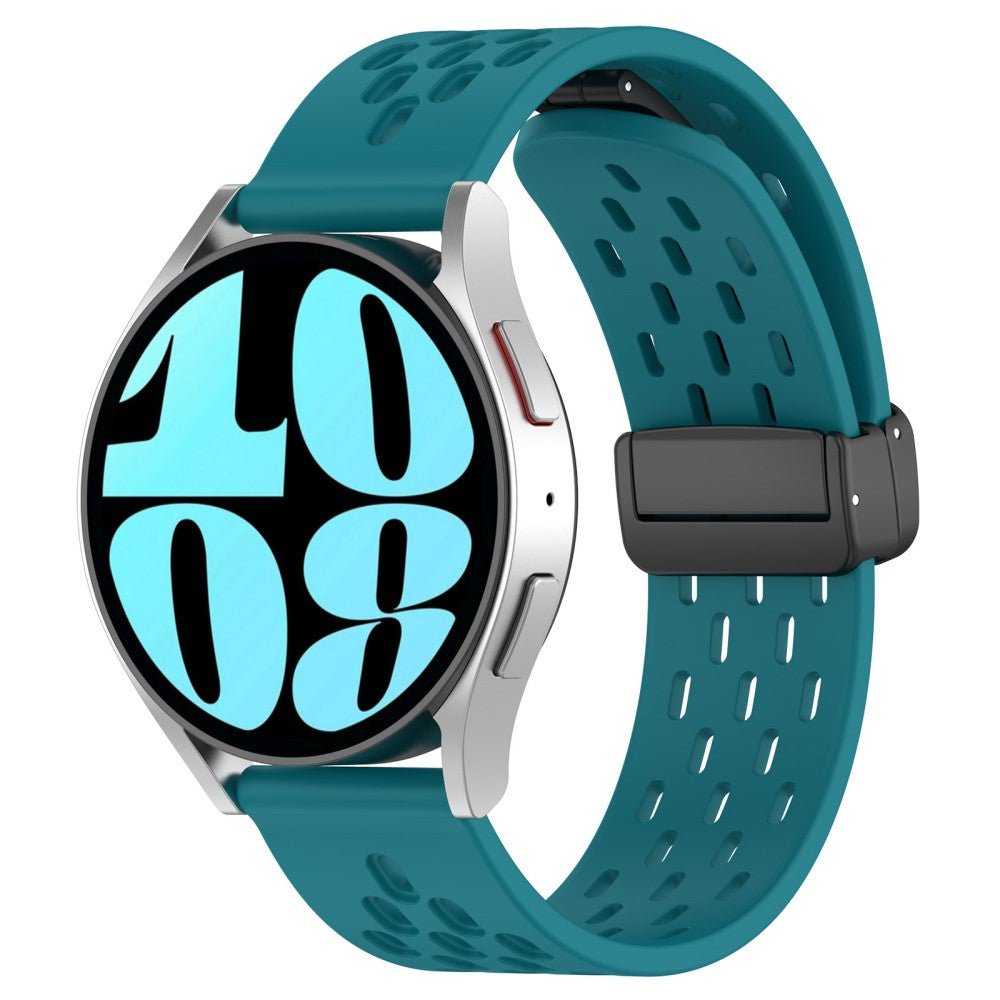 Vildt Smuk Metal Og Silikone Universal Rem passer til Smartwatch - Grøn#serie_3