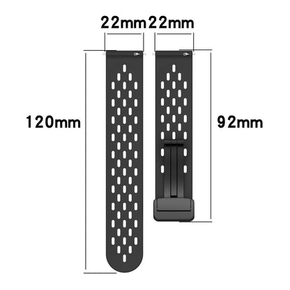 22mm simple silicone strap for Samsung and Huawei watch - Blue#serie_4
