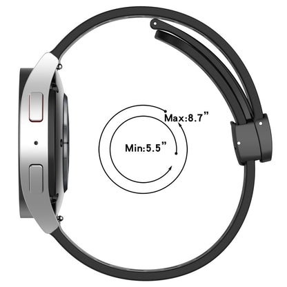 Vildt Smuk Metal Og Silikone Universal Rem passer til Smartwatch - Rød#serie_7