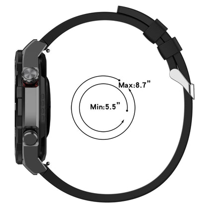 Meget Nydelig Silikone Universal Rem passer til Smartwatch - Sort#serie_1