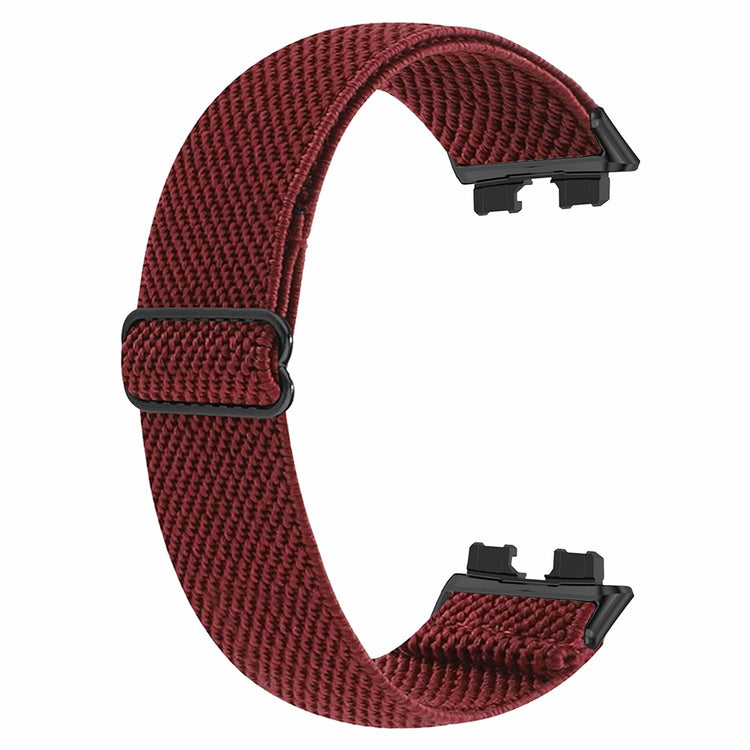 Super Holdbart Nylon Rem passer til Huawei Band 8 - Rød#serie_5