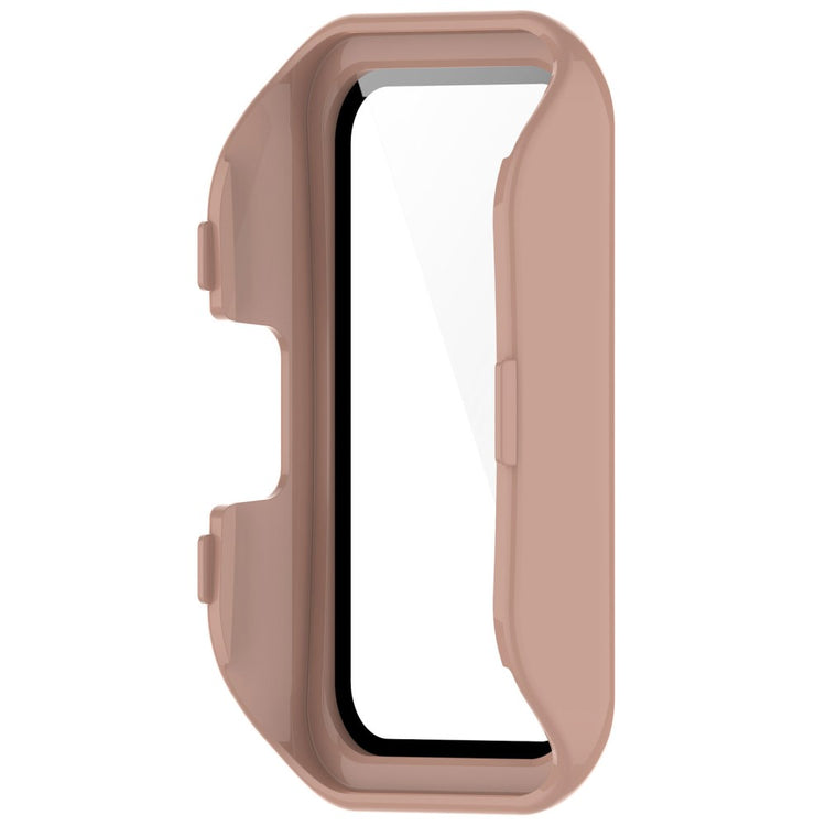 Super Pænt Cover med Skærmbeskytter i Plastik og Hærdet Glas passer til Huawei Band 8 - Pink#serie_1