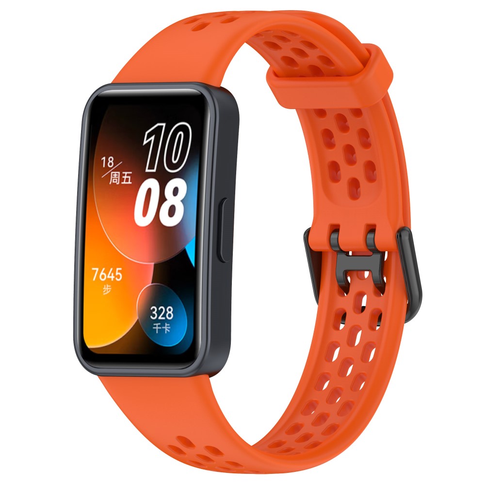 Helt Vildt Fint Silikone Rem passer til Huawei Band 8 - Orange#serie_3