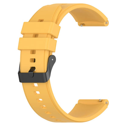 Vildt Sejt Silikone Universal Rem passer til Smartwatch - Gul#serie_6