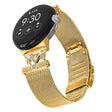 Muy Resistente Google Pixel Watch Metal Y Estrás Correa Reloj