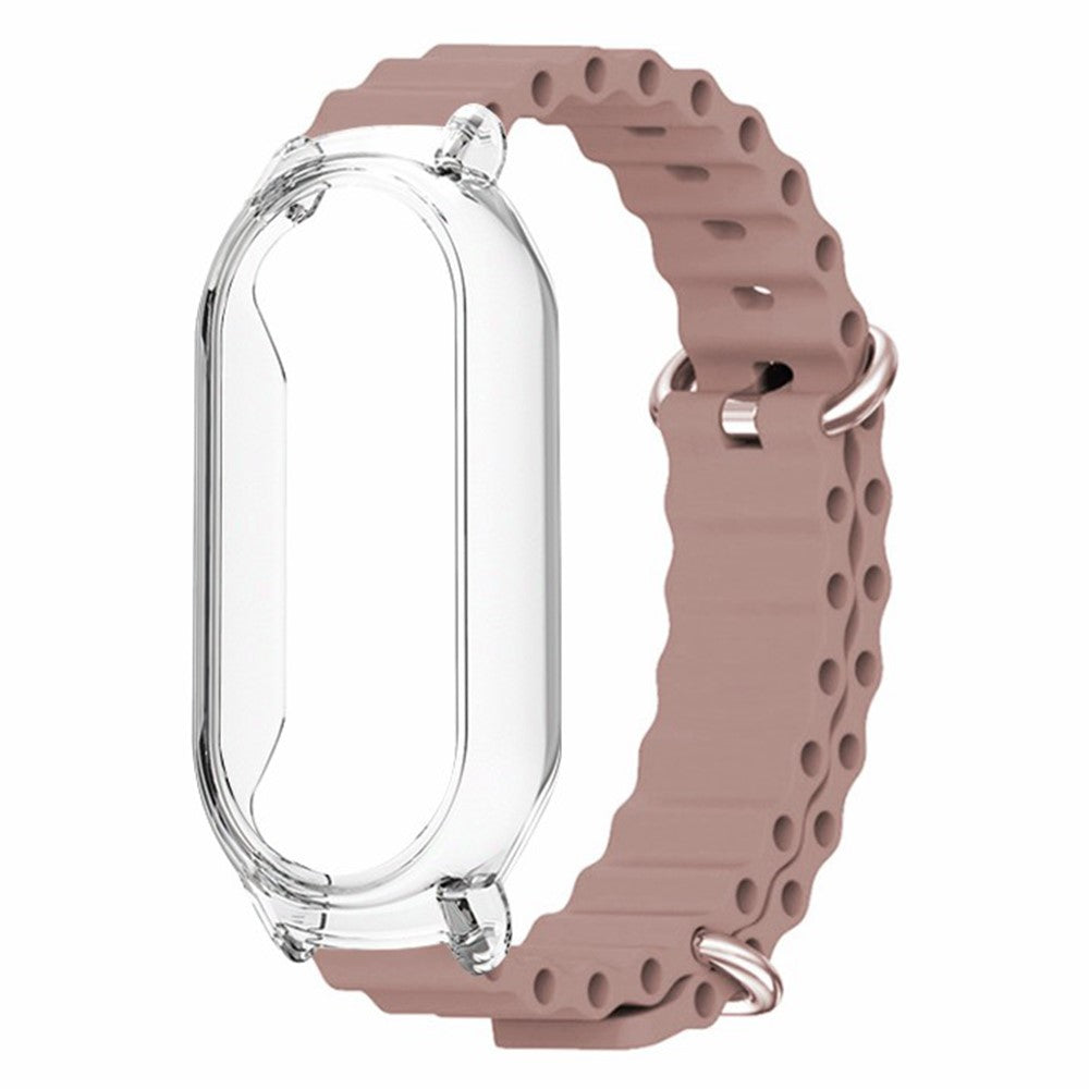 Meget Hårdfør Silikone Rem passer til Xiaomi Mi Band 7 - Pink#serie_6