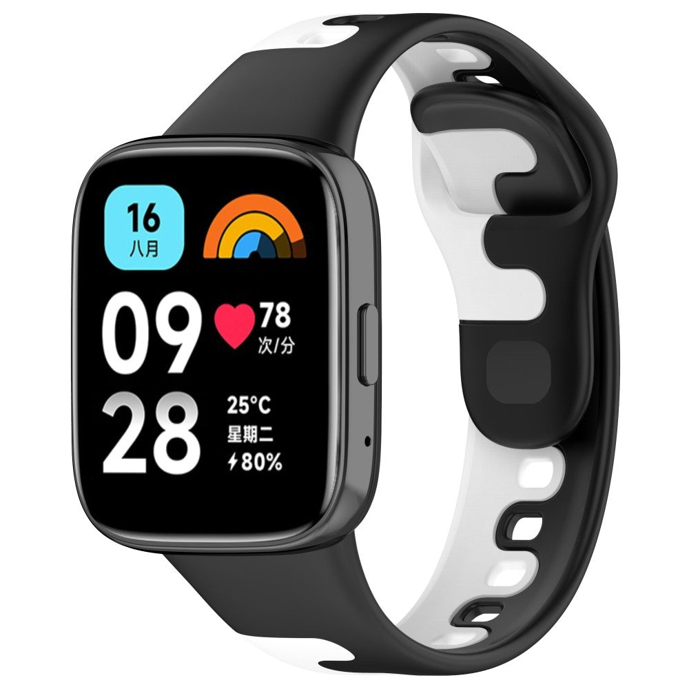 Silikone Universal Rem passer til Xiaomi Redmi Watch 3 Active / Xiaomi Mi Watch Lite 3 - Hvid#serie_1