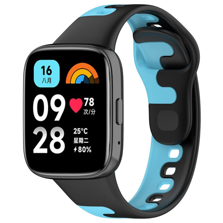 Silikone Universal Rem passer til Xiaomi Redmi Watch 3 Active / Xiaomi Mi Watch Lite 3 - Blå#serie_5