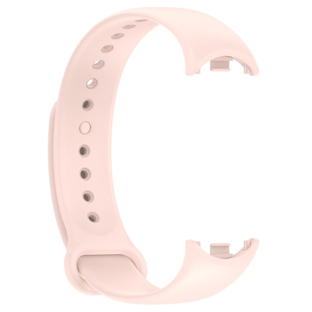 Super Fed Silikone Rem passer til Xiaomi Smart Band 8 - Pink#serie_12