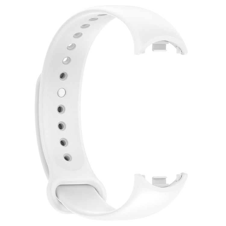 Super Fed Silikone Rem passer til Xiaomi Smart Band 8 - Hvid#serie_2