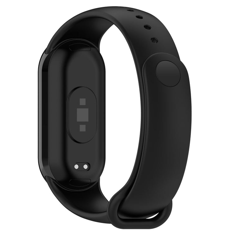 Vildt Flot Silikone Rem passer til Xiaomi Smart Band 8 - Sort#serie_1