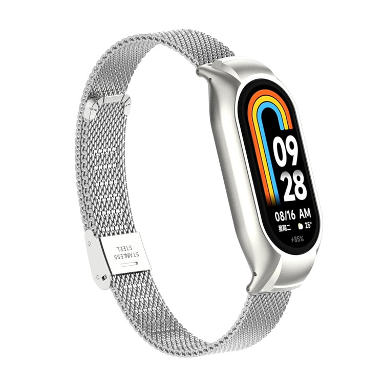 Godt Metal Cover passer til Xiaomi Smart Band 8 - Sølv#serie_2