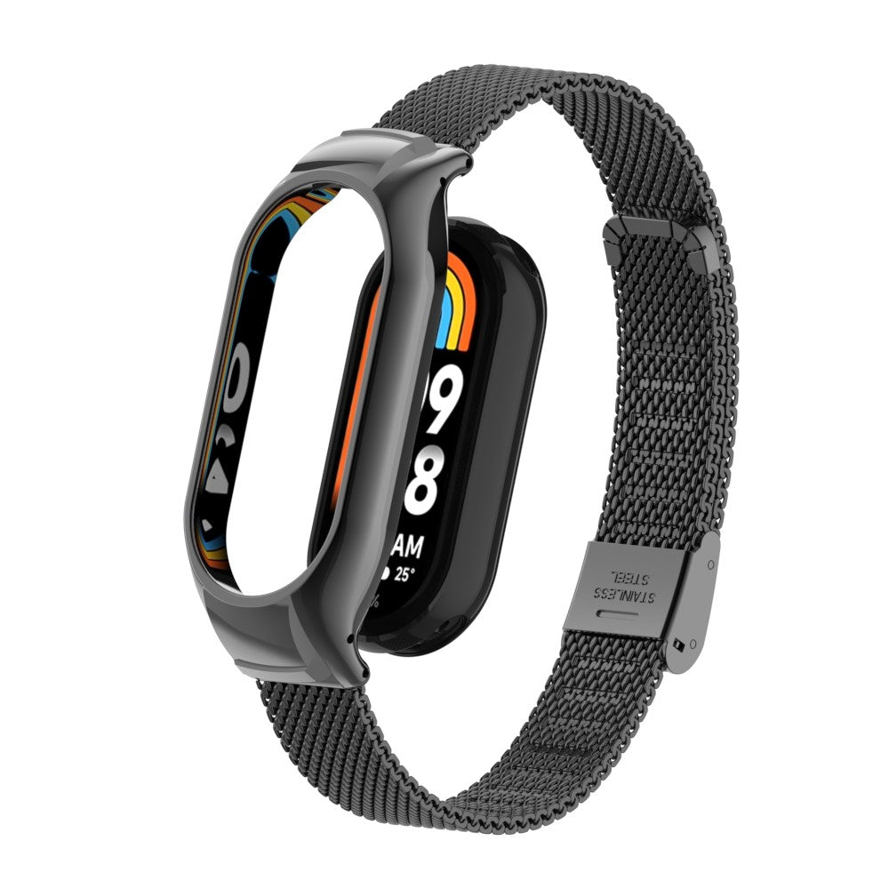 Godt Metal Cover passer til Xiaomi Smart Band 8 - Sort#serie_3