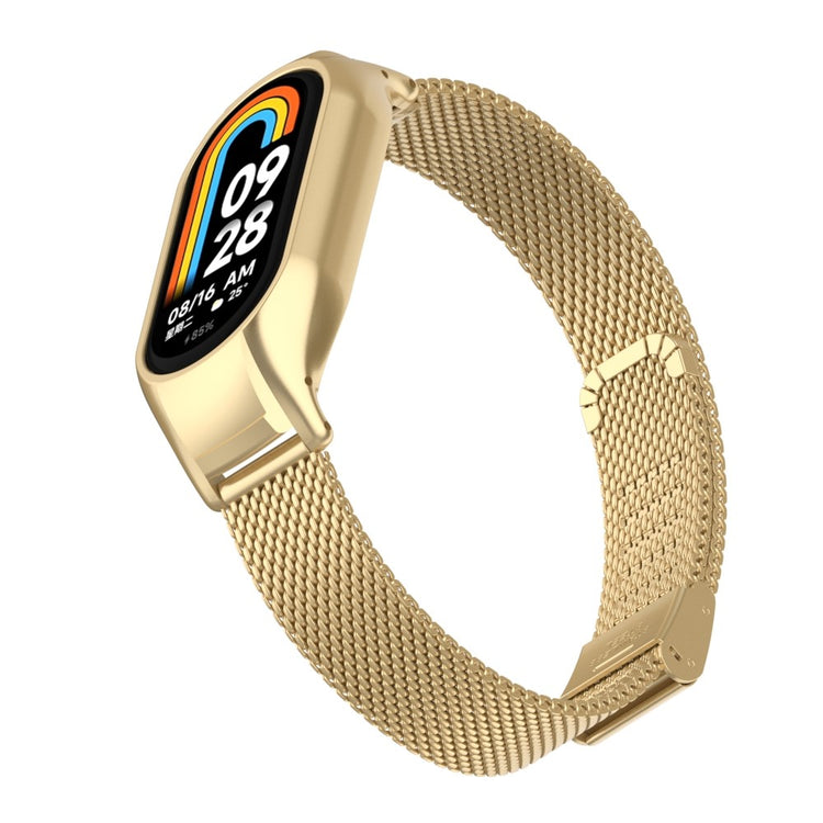 Godt Metal Cover passer til Xiaomi Smart Band 8 - Guld#serie_5