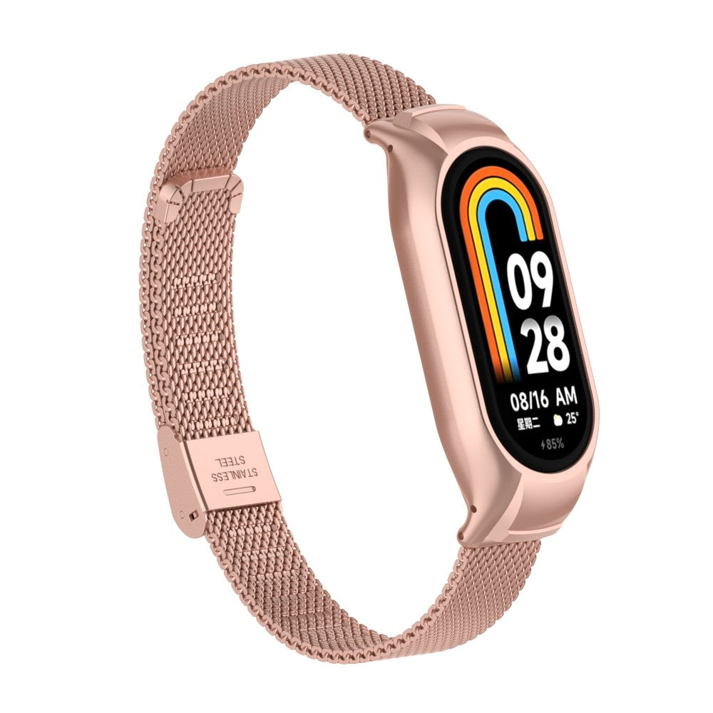 Godt Metal Cover passer til Xiaomi Smart Band 8 - Pink#serie_6