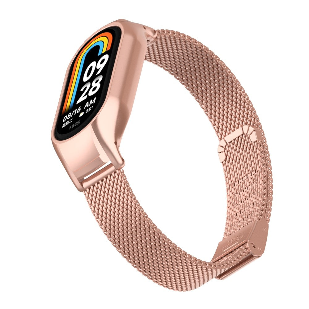 Godt Metal Cover passer til Xiaomi Smart Band 8 - Pink#serie_6