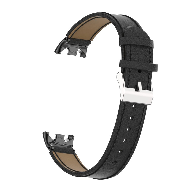 Mega Godt Kunstlæder Cover passer til Xiaomi Smart Band 8 - Sort#serie_1