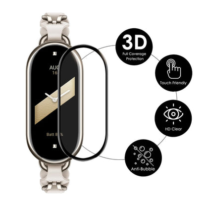 Silikone Skærmbeskytter passer til Xiaomi Smart Band 8 - Hvid#serie_2