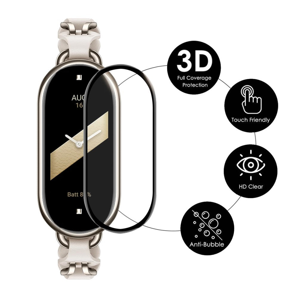 Silikone Skærmbeskytter passer til Xiaomi Smart Band 8 - Orange#serie_7