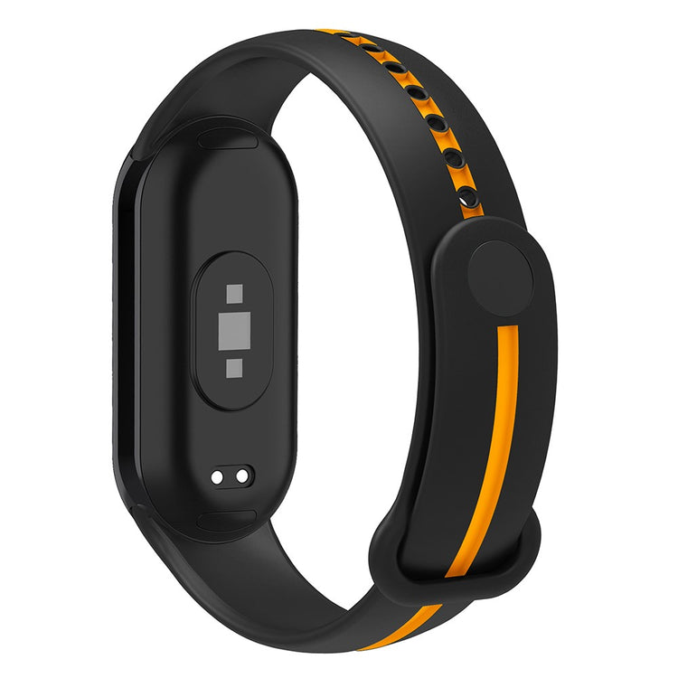 Vildt Flot Silikone Rem passer til Xiaomi Smart Band 8 - Sort#serie_4